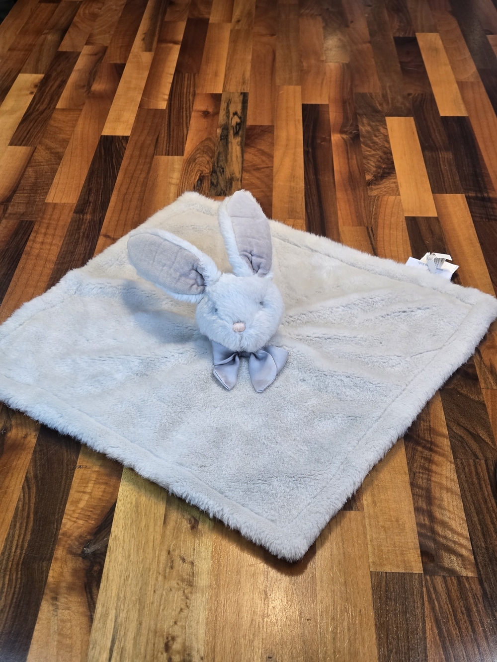 NWOT Pottery Barn Kids Monique Lhuillier Gray Bunny Lovey Security Blanket